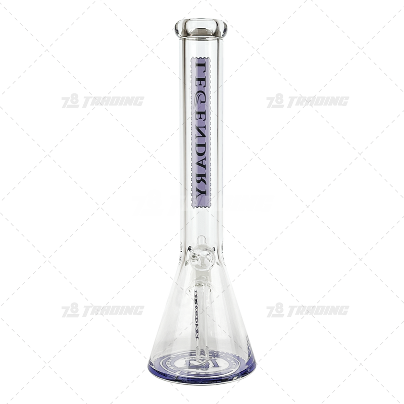 Legendary Glass Color Logo Simple Beaker LG316 16inches