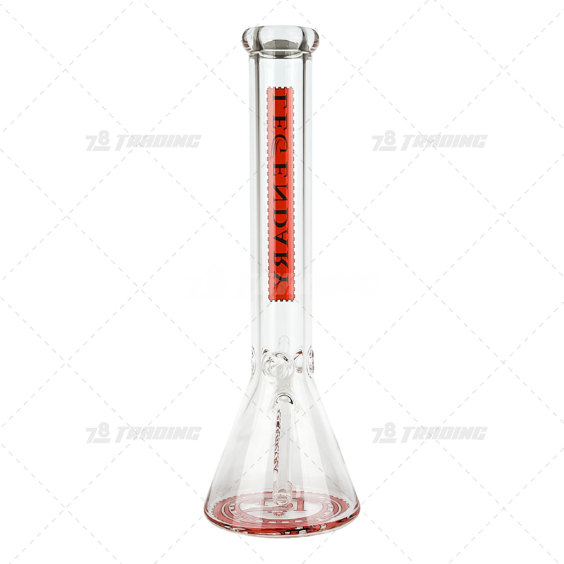 Legendary Glass Color Logo Simple Beaker LG316 16inches