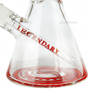 Legendary Glass Color Logo Simple Beaker LG316 16inches