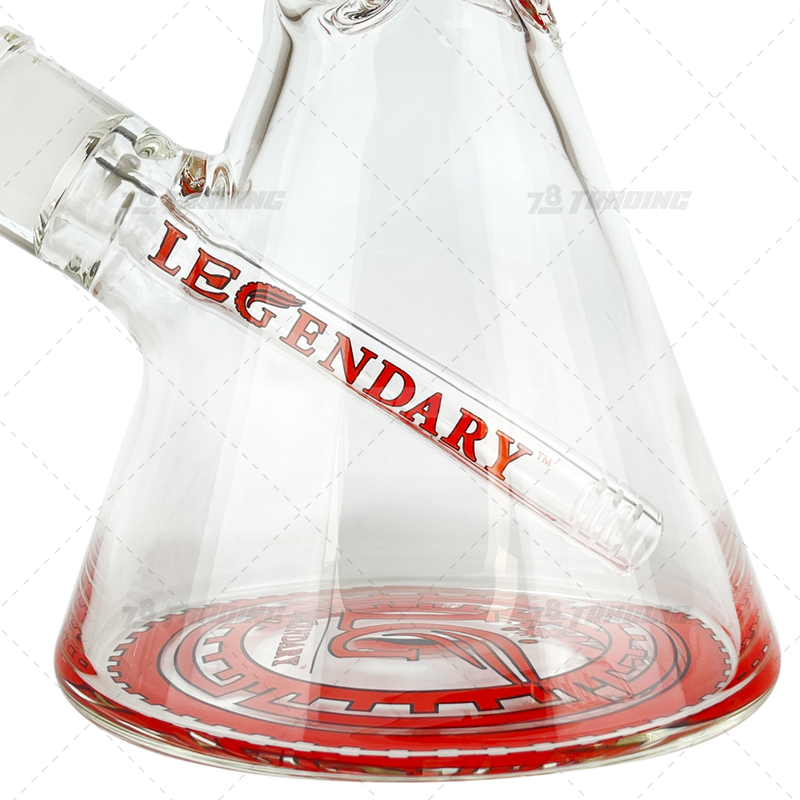 Legendary Glass Color Logo Simple Beaker LG316 16inches