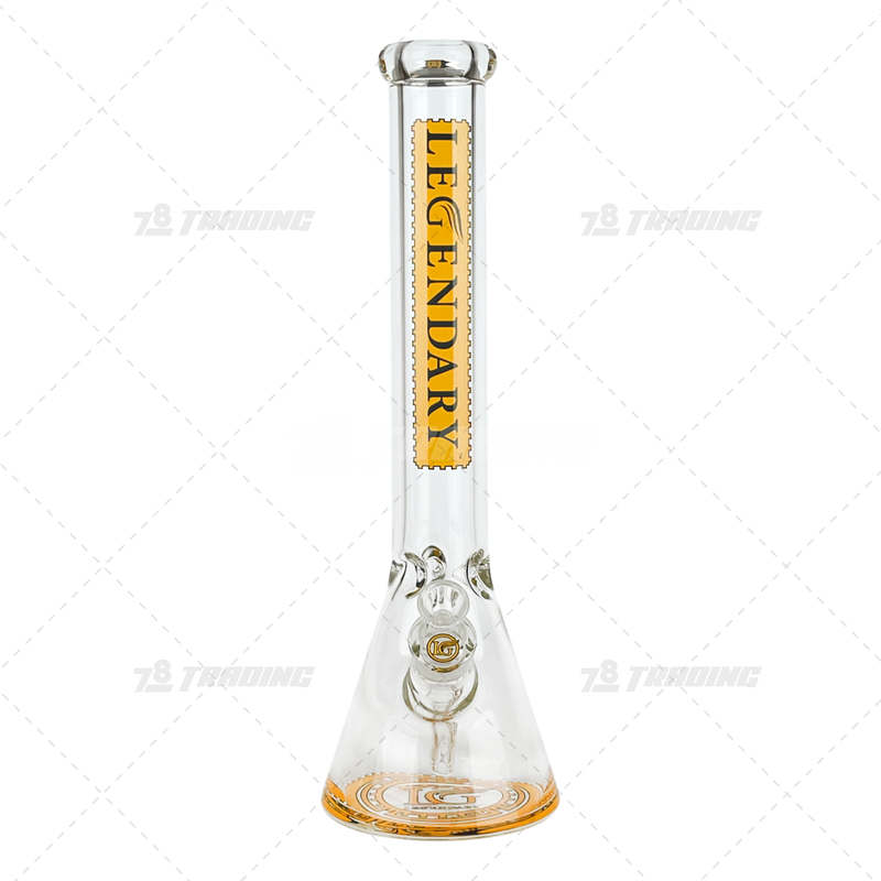 Legendary Glass Color Logo Simple Beaker LG316 16inches