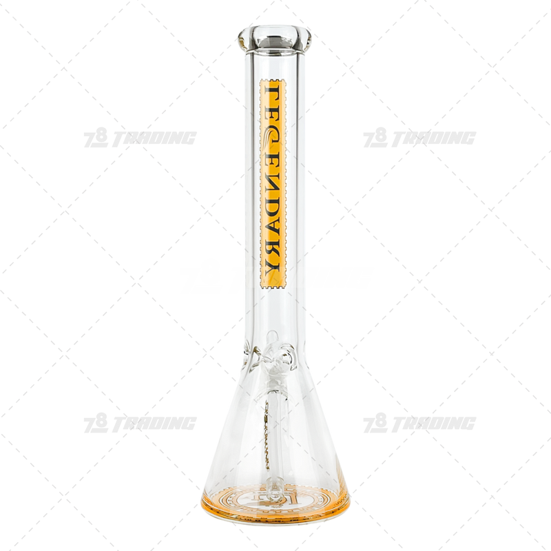 Legendary Glass Color Logo Simple Beaker LG316 16inches