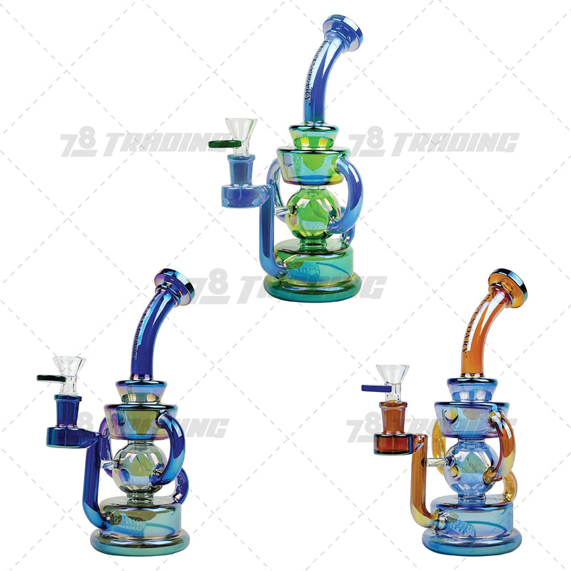 Legendary Glass Metallic Chrome Recycler LG334