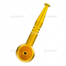 4" Screw On Metal Smoking Pipe