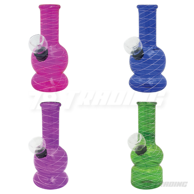5" Mini Beaker Glass Bong - Fishnet