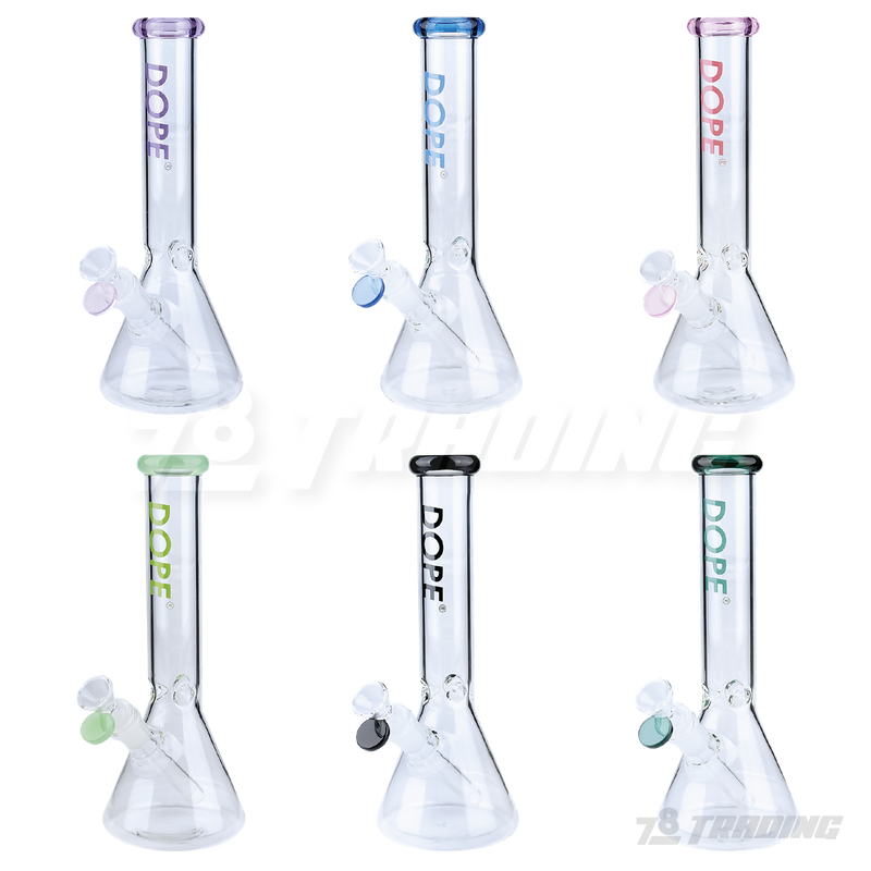 DOPE Glass 10" Simple Logo Beaker