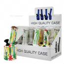 D&K Glass Detachable Acrylic Mini Pipe 6Pcs/Box - LEAF