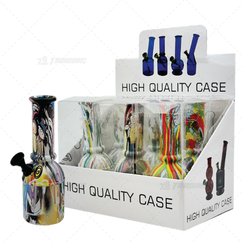 D&K Glass Detachable Acrylic Mini Pipe 6Pcs/Box - RM