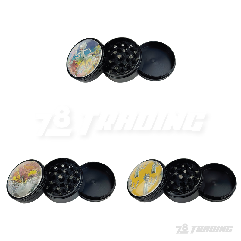 Cartoon Design 48mm 3parts Metal Grinder