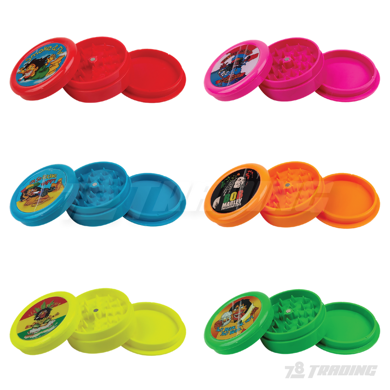Neon Color 55mm 3parts Acrylic Grinder