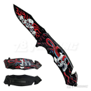 8" Snake & Skull Design Knife - KS1071