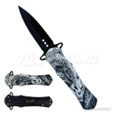 Design Handle Black Blade 8" Knife - KS1204