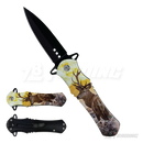 Design Handle Black Blade 8" Knife - KS1204