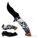 Skull Design Handle 8" Knife - KS1340