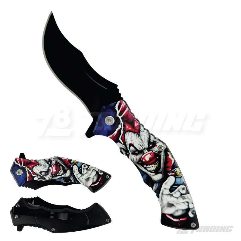 Skull Design Handle 8" Knife - KS1340
