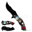 Skull Design Handle 8" Knife - KS1340