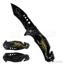 3D Scorpion Design 8.5' Knife W/ Glass Breaker - KS1814