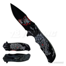 3D Wolf Design Handle 8" Knife - KS1927