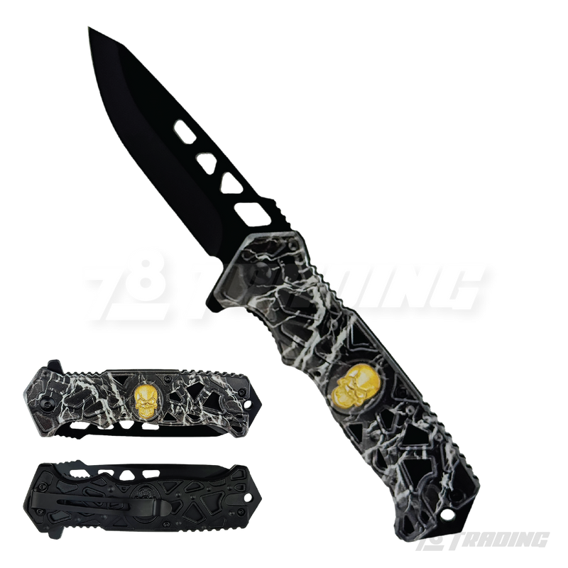 Thunder Skull Design 8.5" Knife - KS2451