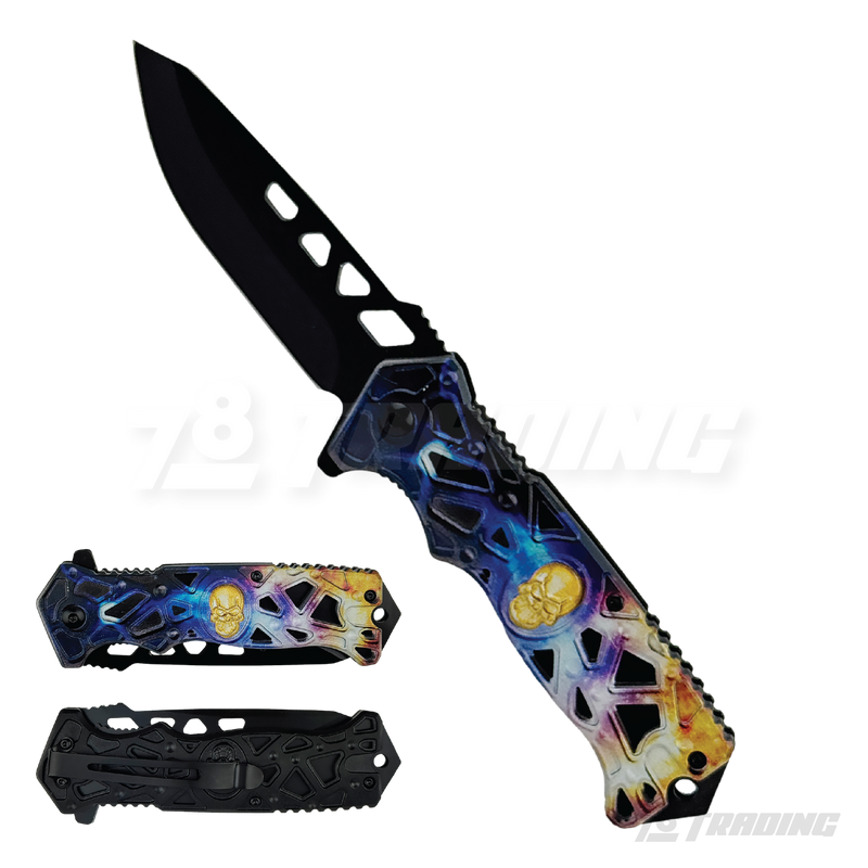 Thunder Skull Design 8.5" Knife - KS2451