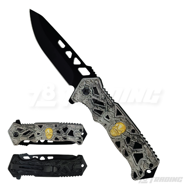 Thunder Skull Design 8.5" Knife - KS2451