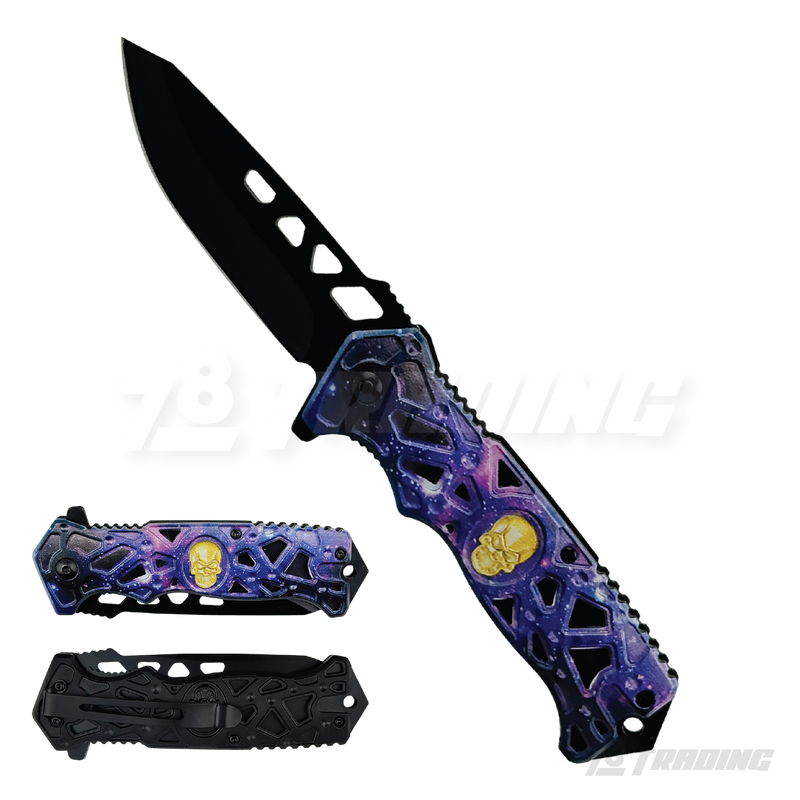 Thunder Skull Design 8.5" Knife - KS2451