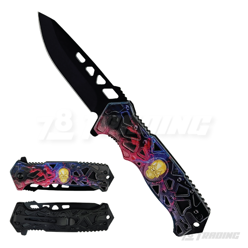 Thunder Skull Design 8.5" Knife - KS2451