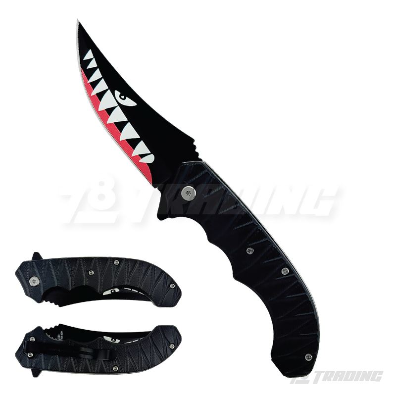 3D Black Handle 8" Knife - KS5566