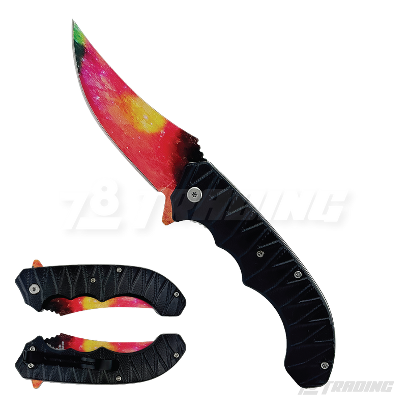 3D Black Handle 8" Knife - KS5566