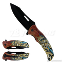 Plastic Design Wood Handle 8.5" Knife - KS6309