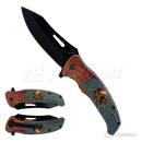 Plastic Design Wood Handle 8.5" Knife - KS6309