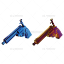 Gun Shape 10inches Glass Pipe - MB1496