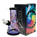 OG Original Glass 8Inches 7mm Glow In The Dark Art Beaker - OG627 / BLUE