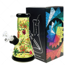 OG Original Glass 8Inches 7mm Glow In The Dark Art Beaker - OG627 / YELLOW