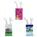 Square Juicy Box Cartoon Glass Pipe 7.5"