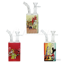 Square Juicy Box Cartoon Glass Pipe 7.5"