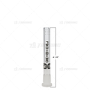 OG Original Glass Open Ended 6 Slits Downstem - BLACK