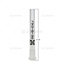 OG Original Glass Open Ended 6 Slits Downstem - BLACK