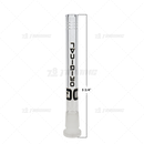 OG Original Glass Open Ended 6 Slits Downstem - BLACK