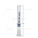 OG Original Glass Open Ended 6 Slits Downstem - BLUE