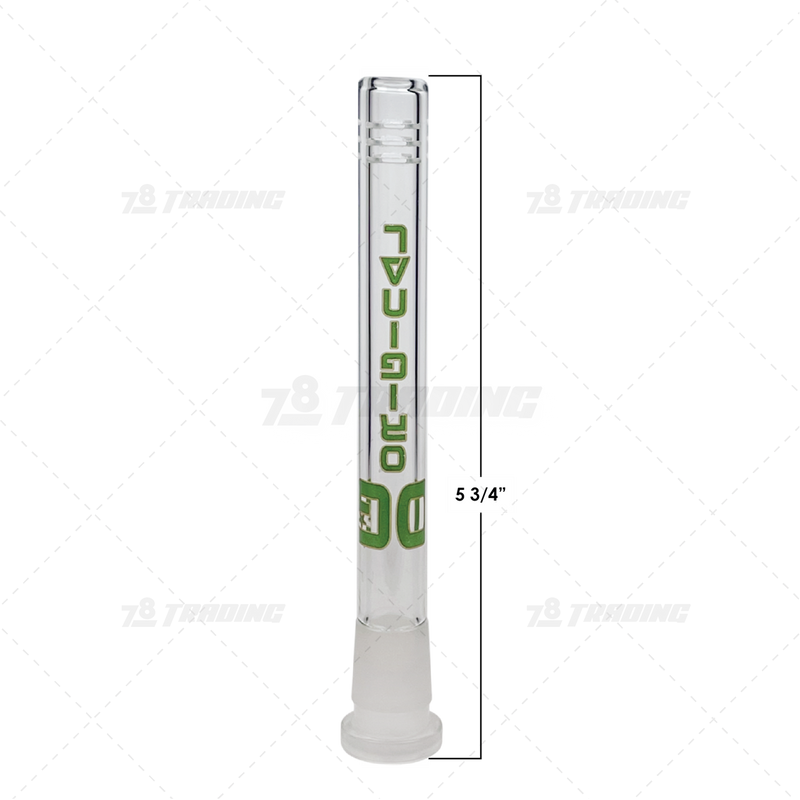 OG Original Glass Open Ended 6 Slits Downstem - GREEN