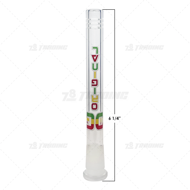 OG Original Glass Open Ended 6 Slits Downstem - RASTA