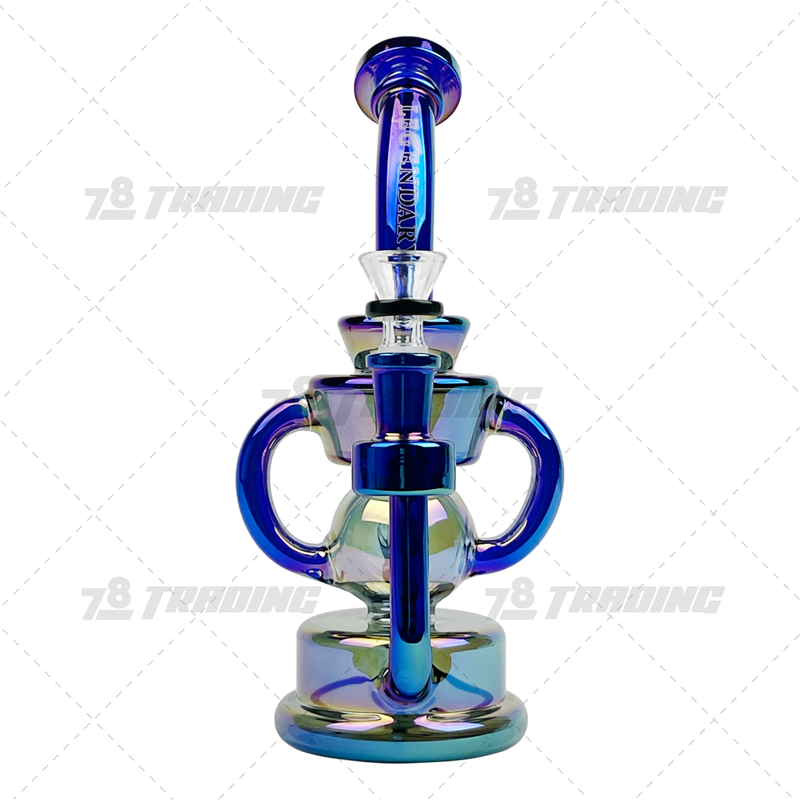 Legendary Glass Metallic Chrome Recycler LG334