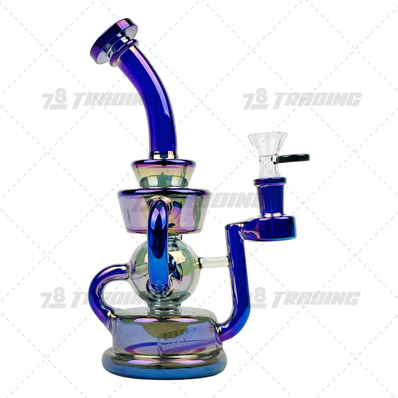 Legendary Glass Metallic Chrome Recycler LG334