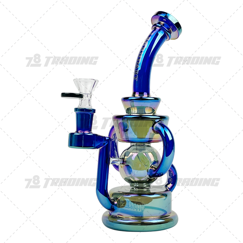 Legendary Glass Metallic Chrome Recycler LG334