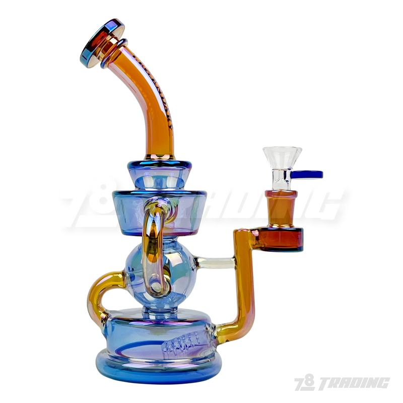 Legendary Glass Metallic Chrome Recycler LG334