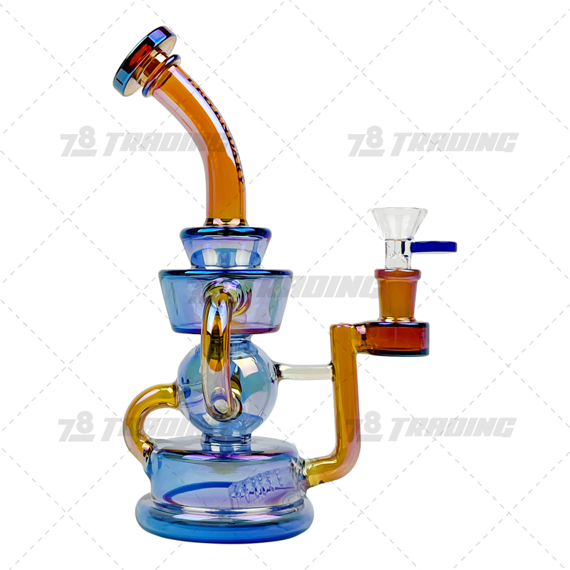 Legendary Glass Metallic Chrome Recycler LG334