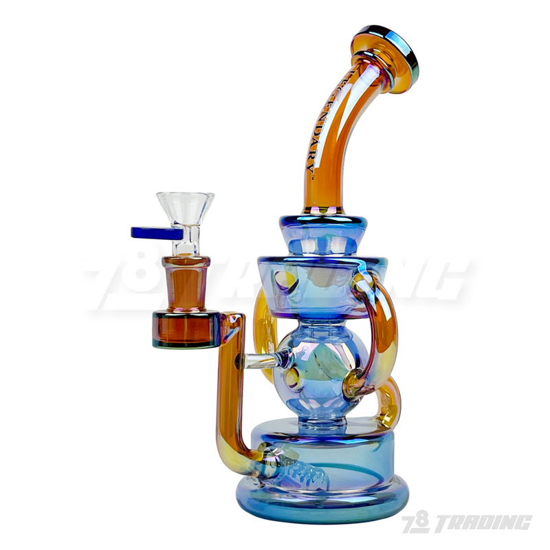 Legendary Glass Metallic Chrome Recycler LG334