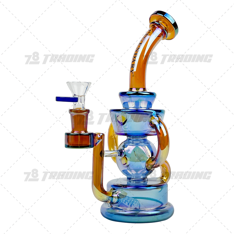 Legendary Glass Metallic Chrome Recycler LG334