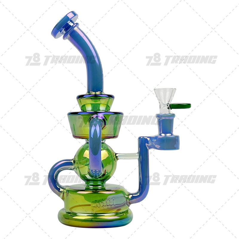 Legendary Glass Metallic Chrome Recycler LG334